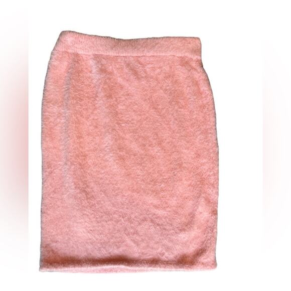 Revolve AMANDA UPRICHARD Charlett Rouge Pink Fuzzy Clueless Sweater Mini Skirt S - Picture 5 of 7